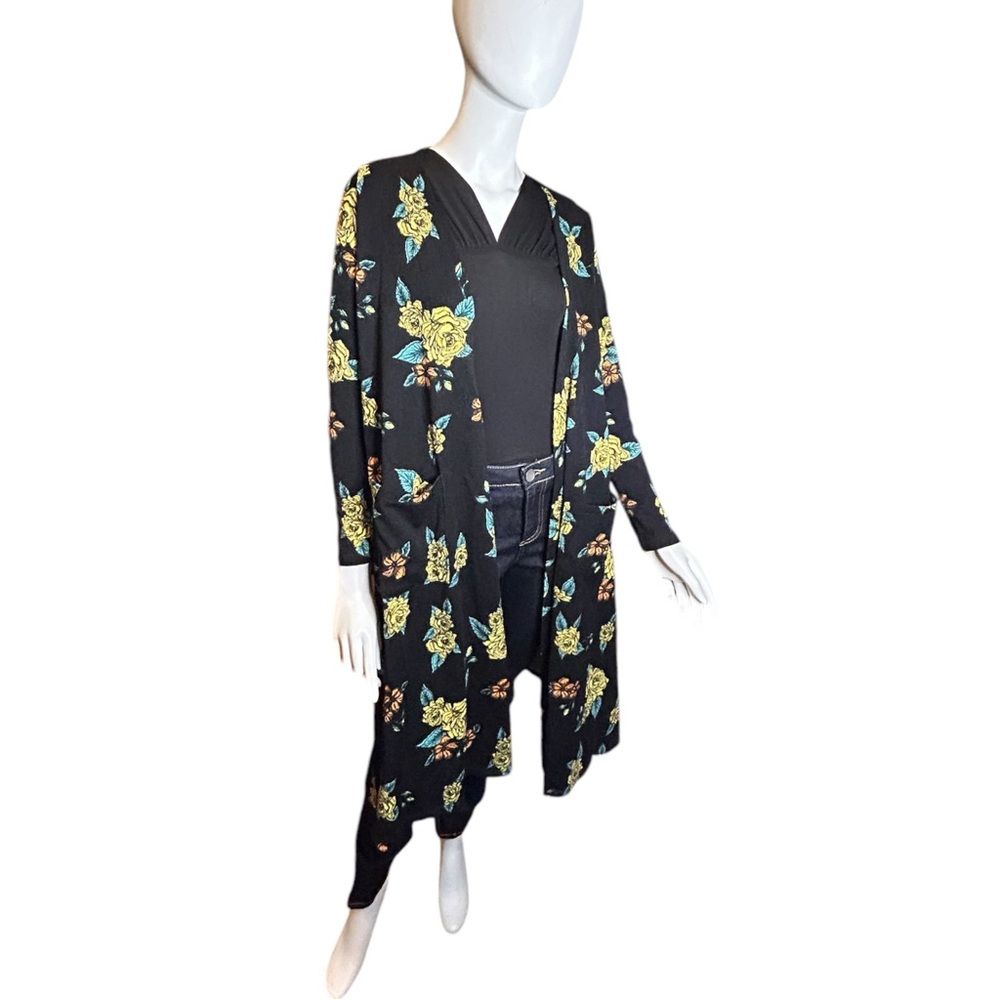 LuLaRoe Sarah Cardigan Black Medium NWT
